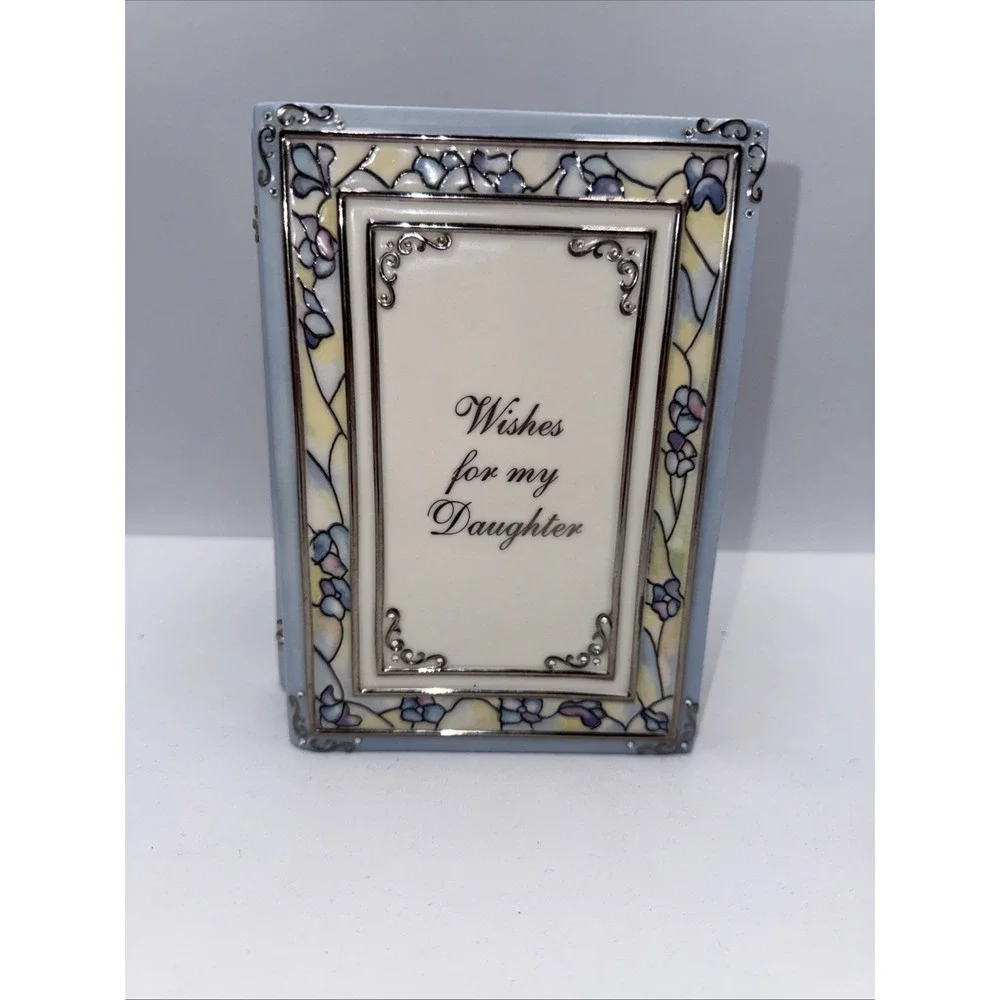 Vintage Ardleigh Elliott Wishes for My‎ Daughter Heirloom Porcelain Music Box